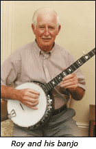 Roy and his banjo